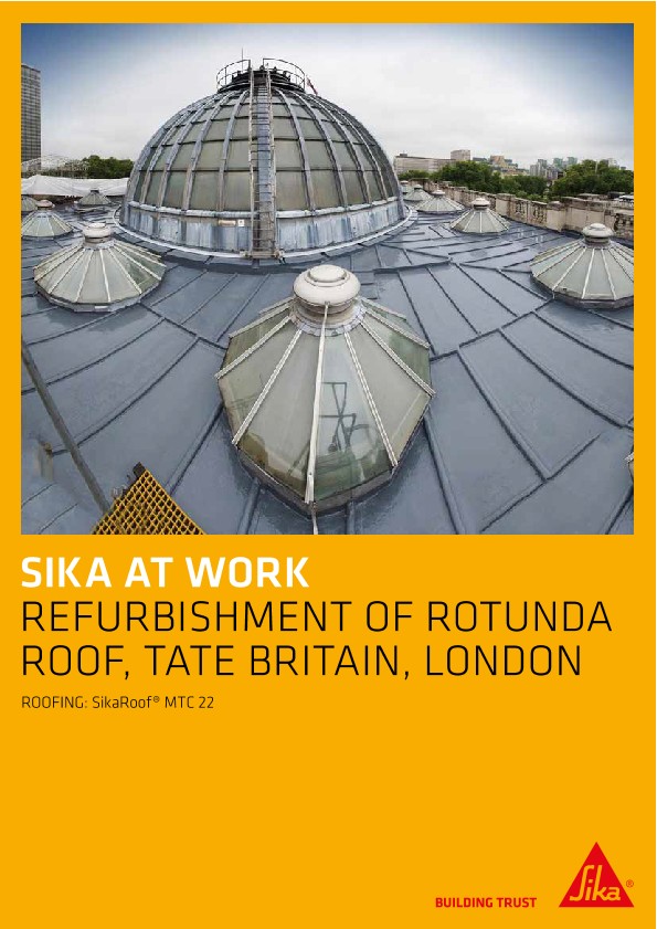 英国伦敦泰特博物馆圆形大厅屋顶维修