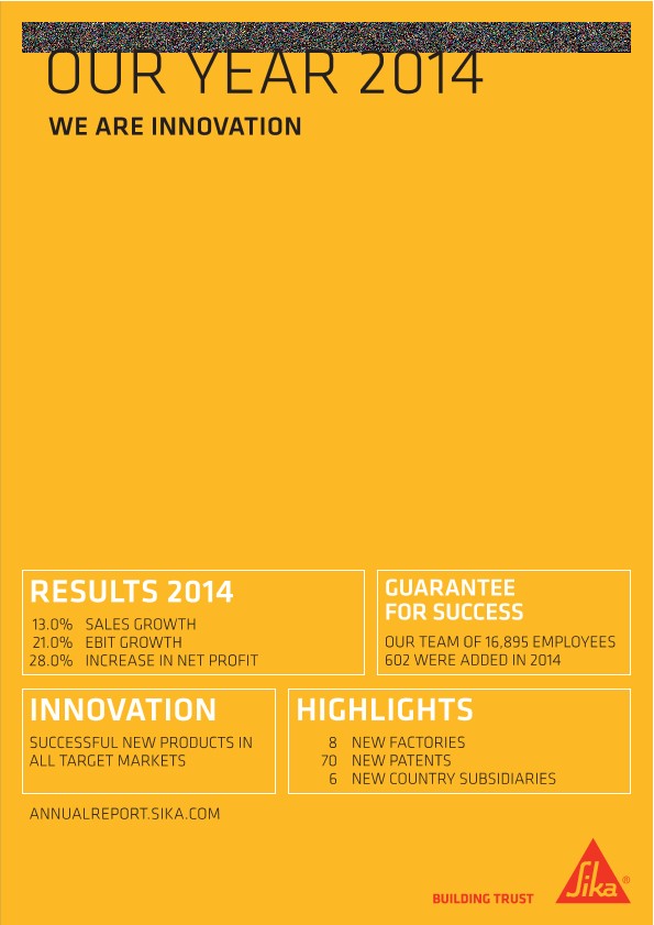 我们是创新 -必威体育怎么下载  Sika年度杂志2014