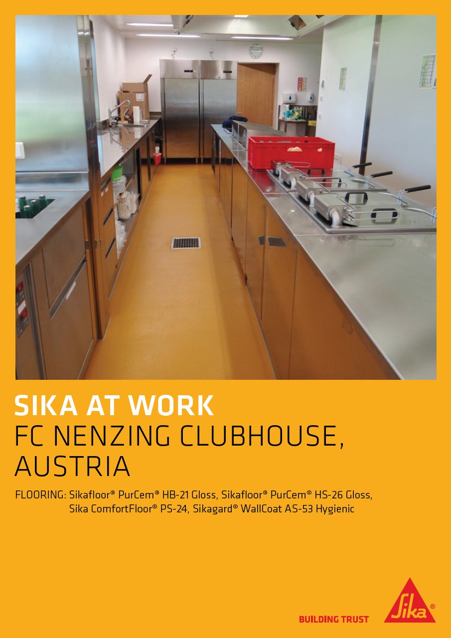 FC能增俱乐部位于奥地利的厨房地板和墙壁