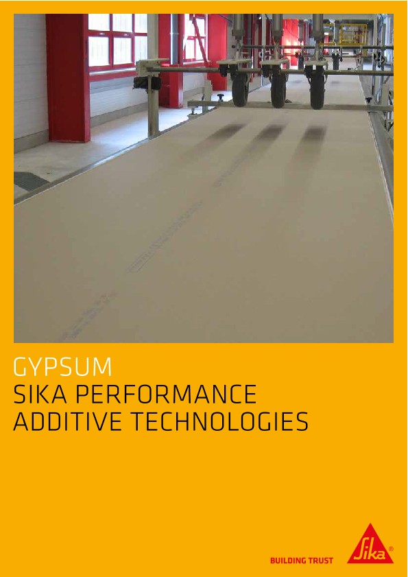 石膏 -  SIKA性能添加剂技术