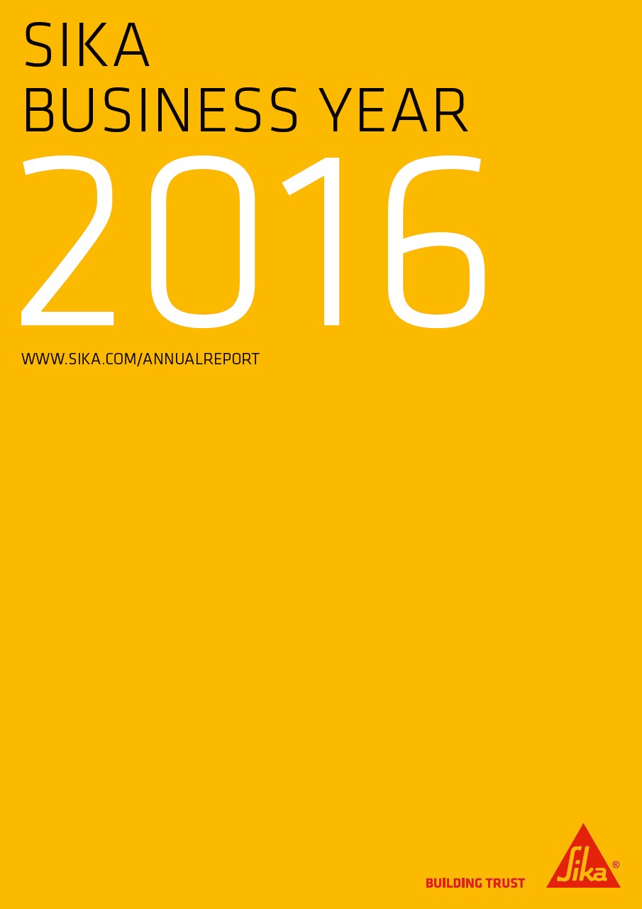 西卡业务年度- 2016年度报告